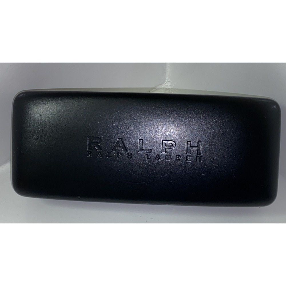 Ralph Lauren RRL Hard Shell Glasses Sunglass Case Black Eyewear Velvet Interior
